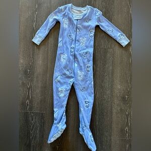 The Beaufort Bonnet Company Blue Footie Pajamas
